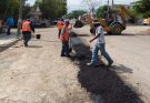 Mantiene Municipio acciones de bacheo en periodo vacacional.