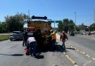Ayuntamiento continúa con la rehabilitación de calles en Victoria.