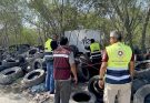 Clausuran y aseguran predio con llantas en desuso en Reynosa