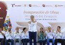Arranca Américo Villarreal libramiento poniente y entrega obras hidráulicas y deportivas en El Mante