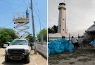Refuerza Soto la Marina servicios públicos y limpieza en Playa La Pesca durante periodo vacacional.