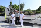 Entrega Américo aerodeslizador a la SEMAR para labores de vigilancia y rescate